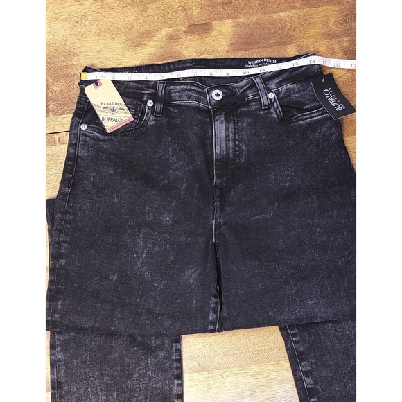 Buffalo David Bitton | Black Jayden High-Rise Straight-Cut Jeans - Women Size 29 - Picture 7 of 10